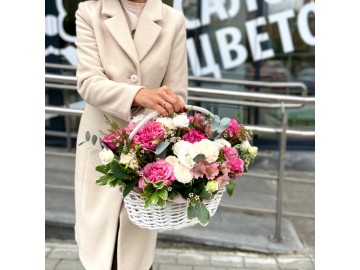 Корзина Роза MIX