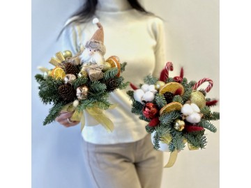 Новогодняя кружка с живой елью