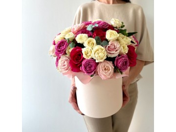 Композиция в шляпной коробке № 115