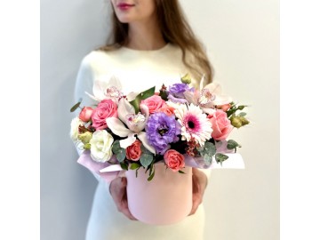 Композиция в шляпной коробке № 116