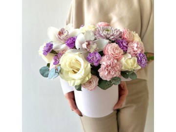 Композиция в шляпной коробке № 118