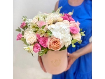 Композиция в шляпной коробке № 91