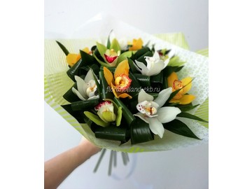 Букет из орхидей  