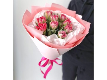 Букет из пионовидных тюльпанов № 199